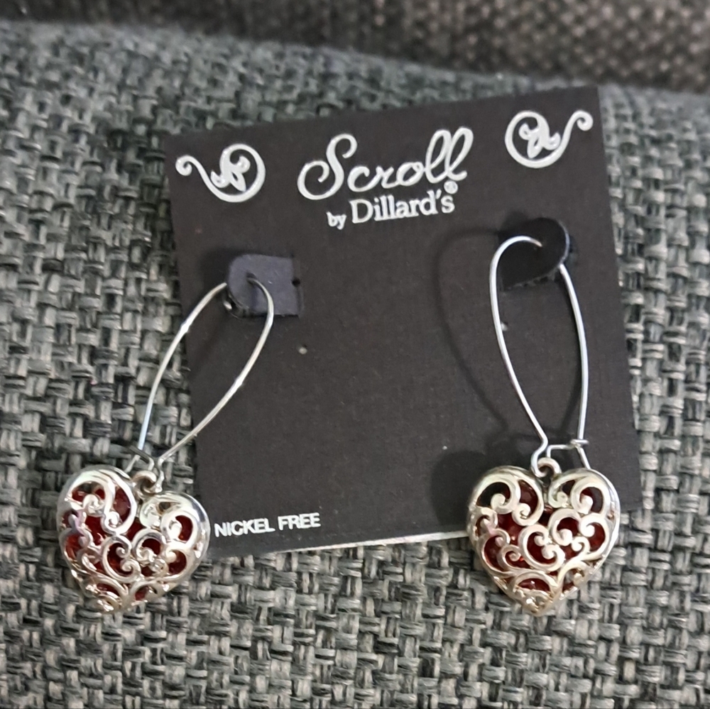 Silver Heart Earrings